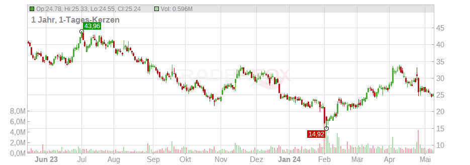 Delivery Hero SE Chart
